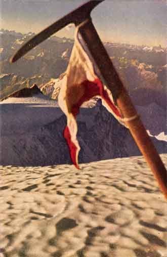 
Hermann Buhl Ice Axe On Nanga Parbat Summit July 3, 1953 With View To Silver Plateau - Nanga Parbat: Incorporating the Official Report of the Expedition of 1953 book 
